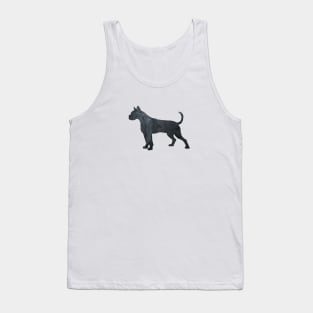 Boxer Dog Black Silhouette Art Tank Top